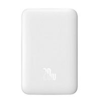 power bank baseus magnetic mini 10000 mah cargador inalambrico 20 w blanco