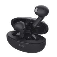 trust yavi enc auriculares bluetooth con estuche de carga negros