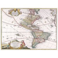 legendarte - cuadro lienzo impresion digital - mapa antiguo no 24 - decoracion pared cm 80x100