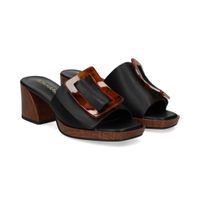 noa harmon sandalias con plataforma mujer - negro talla 37