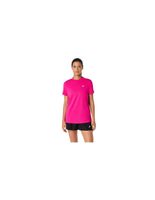 camiseta de tenis asics court ss top mujer rosa