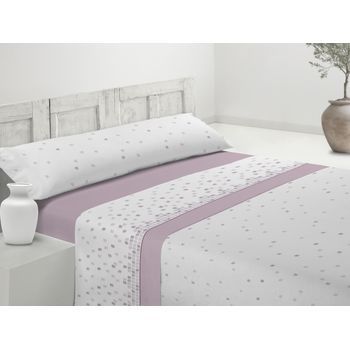 Juego De Sábanas Coralina Invierno Bit Rosa Cama 150cm Donegal Collections