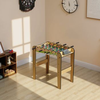 Mesa De Futbolín Sportnow De Mdf Acero, 75x66x75 Cm, Natural