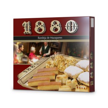 1880 bandeja de surtido de mazapanes caja 295 gr
