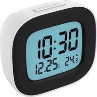 despertador digital pilas reloj despertador digital pequeno con luz despertador inteligente con temperatura fecha y zumbador fuerte siesta para viajes dormitorio 2 baterias aaa incluidas