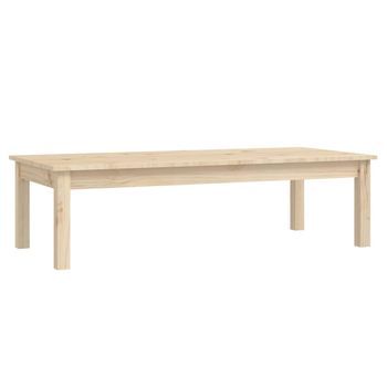 Mesa De Centro De Madera Maciza De Pino 110x50x30 Cm Vidaxl