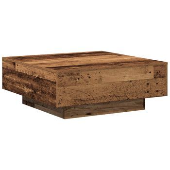 Vidaxl Mesa De Café Madera Envejecida 80 X 80 X 31 Cm