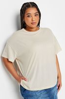 yours camiseta marfil mujer curvy y tallas grandes limited collection