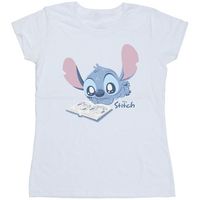 disney camiseta reading lying down para mujer