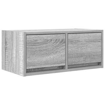 Mueble Tv | Mueble De Salón | Mesa De Tv Madera Contrachapada Gris Sonoma 60x31x25,5 Cm
