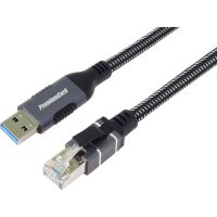 tarjeta de red premiumcord kunet3 usb-a ethernet 1000 mbits con cable integrado