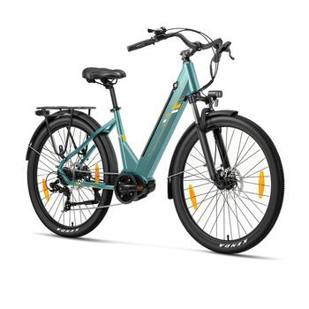 Bicicleta Eléctrica Ciudad Touroll Urbano 3 Motor Central 250w Batería 36v 13ah Ruedas 27,5
