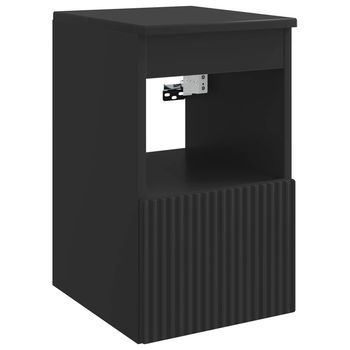 Mueble De Cuarto De Baño Negro 30 X 41 X 50 Cm Vidaxl