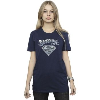 Dc Comics Camiseta The Man Of Steel para mujer