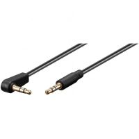 goobay cable de audio estereo acodado jack 35mm machomacho 1m negro
