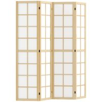 biombo 160x170x17 cm madera natural