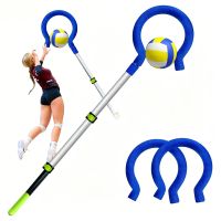 entrenador de remates de voleibol bominfit tandem palo de aleacion de aluminio ajustable de 40-716 r1016-1819 cm