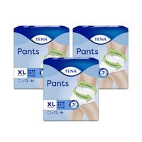 tena pants plus - extra large - 12 pants - 3 pack