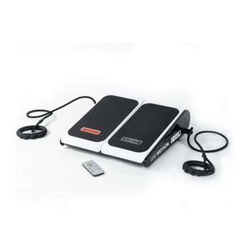 Ecode® Masajeador De Pies Y Piernas Electrico Con Calor, Vibrador, Mando Y Bandas De Resistencia - Maquina De Masaje Para Alivio Del Dolor Y Circulacion - Maquina Foot Massager Para Fascitis Plantar