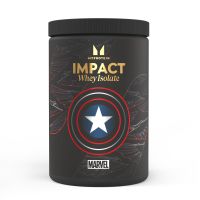 impact whey isolate - 600g - 20raciones - captain america - vanilla raspberry