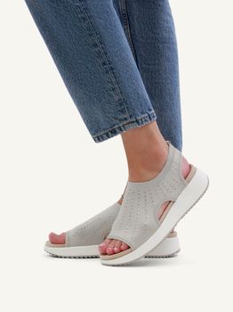 CAPRICE Sandal, grey, made of Textiles without heel, Size 40