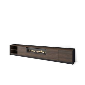 Mueble Tv Lagos-02 Con Chimenea Eléctrica Para Salón