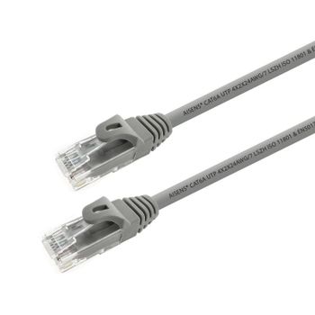 Cable de red AISENS A145-0328 Cat.6A UTP 3m LSZH AWG24 Gris 100% Cobre