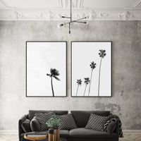 set de 2 cuadros 079 marco negro 30x40 cm