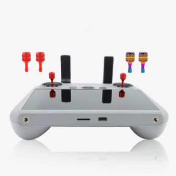 CQT RC / RC 2 Joystick de control remoto de palancas de joystick de aleación de aluminio 4 piezas para controladores de
