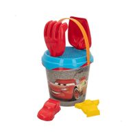 mondo set cubo playa cars con accesorios  2 moldes