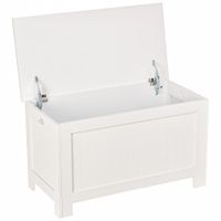 otomana de almacenaje 81x40x46cm blanco