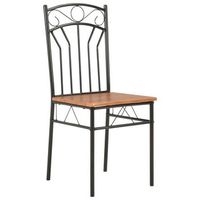 pack 6 uds sillas de comedor  silla de cocina  mueble de comedor mdf marron