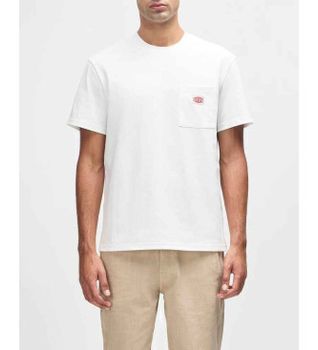 Deus Ex Machina para hombre. D261MTS347 Camiseta Parts & Service Pocket blanco (S), Casual, Algodón, Manga corta