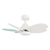 ventilador de techo blancomulticolor led 75cm