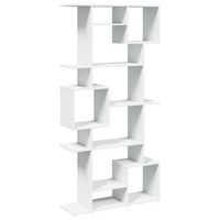 estanteria libreria madera de ingenieria blanca 92x29x188 cm vidaxl