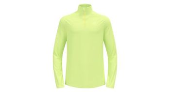 Odlo 1 2 zip  p jersey de manga larga  strong run easy  strong   p verde