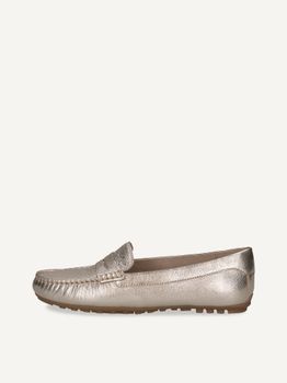 CAPRICE Moccasin, metallic, made of Leather without heel, Size 38