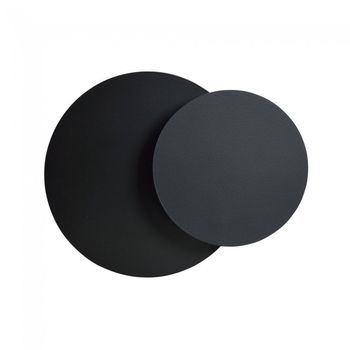 Aplique de pared aura negro