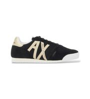 ax armani exchange para mujer xw002794af22755mc077 zapatillas urban negro 40 plano cordones casual