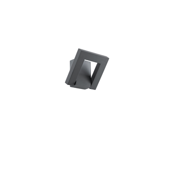 Leva - Aplique Led De Pared De 12 W, Temperatura De Color De 3000 K A 4000 K, Ángulo Ajustable De 340°, 960 Lm, Ip54, Antracita Mate - Perenz
