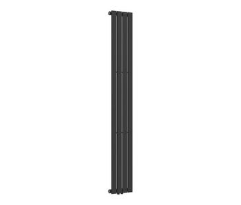 Radiador de panel nore de diseño monocapa plano acero 180x30 cm - negro  [neu.haus]