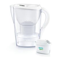 jarra filtrante brita marella blanca 24l con 2 cartuchos maxtra pro