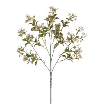 Tallo de flores artificiales rosa pálido h64