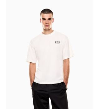 EA7 para hombre. 7M001402_AF22264 Camiseta Modern blanco (M), Casual, Algodón, Manga corta