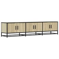 mueble para tv  mueble de salon  gabinete de tv madera de ingenieria roble sonoma 180x35x41 cm
