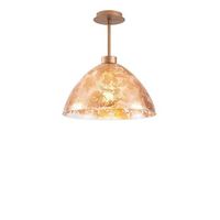 lampara de techo bergama-n-145 cobre metal vidrio diametro 34x37 cm