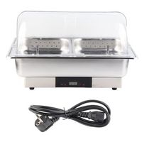 calentador electrico buffet 9l temp visual tapa transp 220v ue