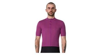Maillot rapha brevet element morado manga corta hombre