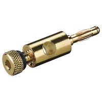 goobay conector banana macho 4mm doradonegro