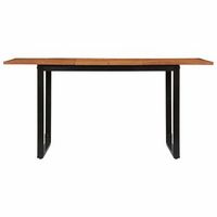 mesa de comedor  mesa de cocina 160x80x75 cm madera maciza acacia